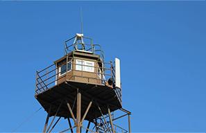 Overvågningskamera, der anvendes i grænsekontrollen